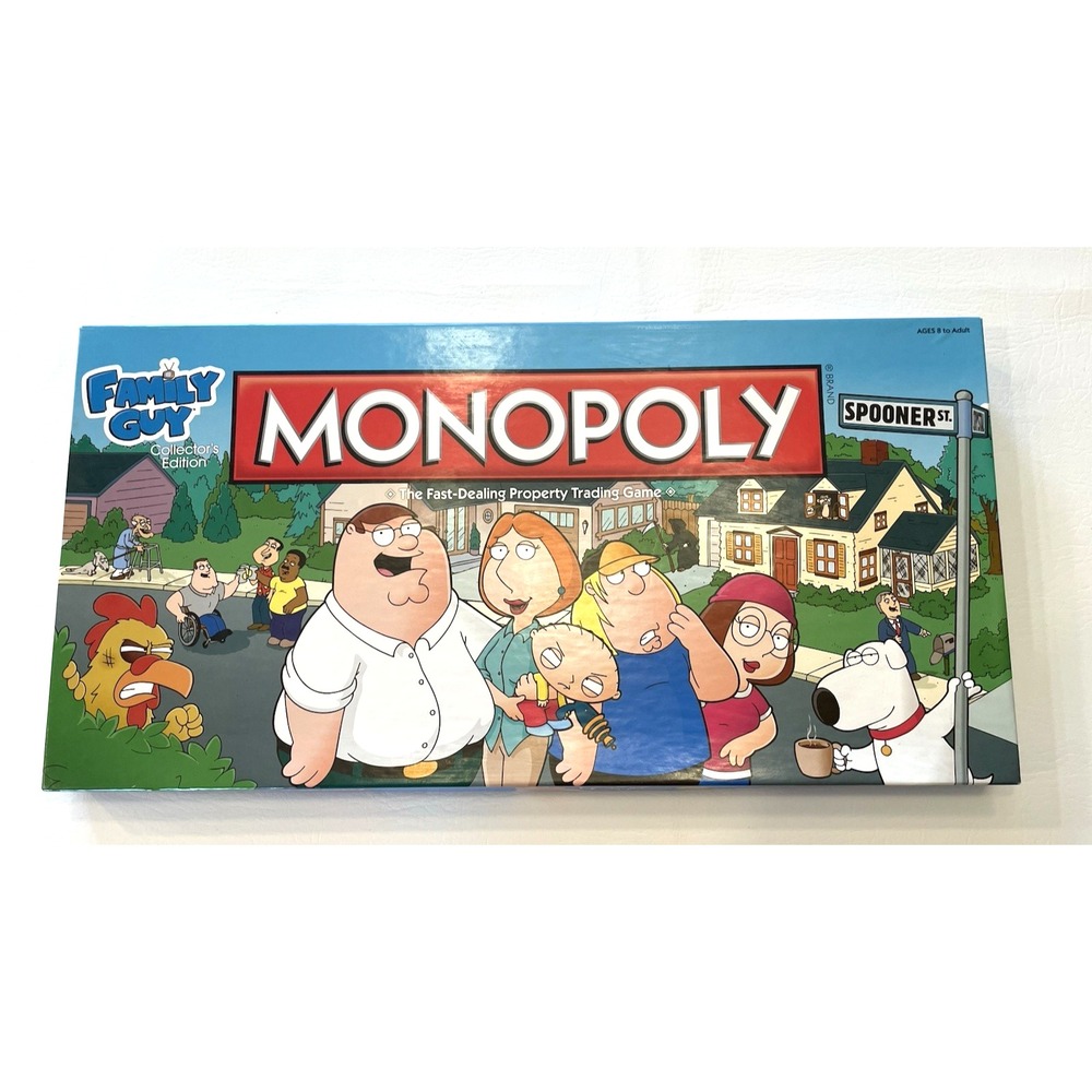 Monopoly Board Game Family Guy 2012 Collector's Edition Complete Excellent Cond